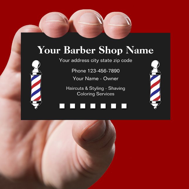 Barber Shop Design Loyalty Card (Creator Uploaded)