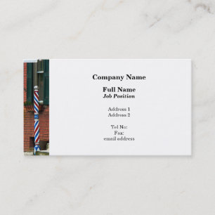 Barber Shop Entrance Business Card