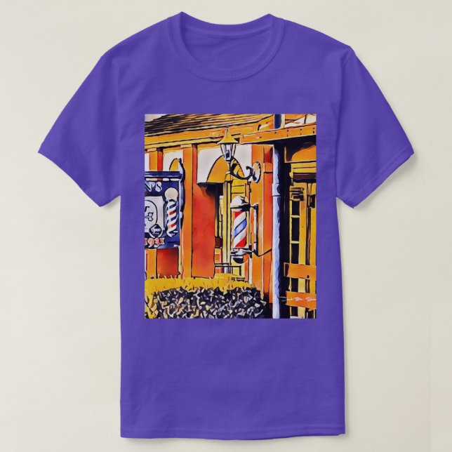 Barber Shop Graphic 3 T-Shirt (Design Front)