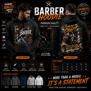 Barber Shop Graphic Hoodie