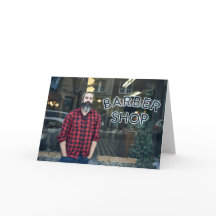 Barber Shop Greeting Card