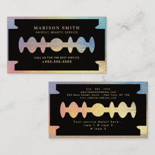 Barber Shop Hair  Business Card