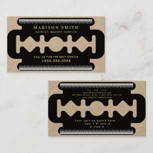 Barber Shop Hair  Business Card