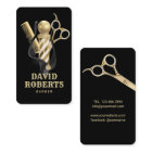 Barber Shop Hair Stylist Black & Gold Barbershop