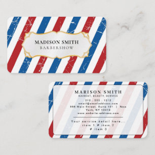 Barber Shop Hair Stylist Professional Barbershop Business Card