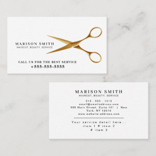 Barber Shop Hair Stylist Professional Barbershop Business Card