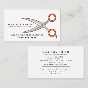 Barber Shop Hair Stylist Professional Barbershop Business Card
