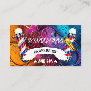 Barber Shop Hair Stylist Professional Business Card