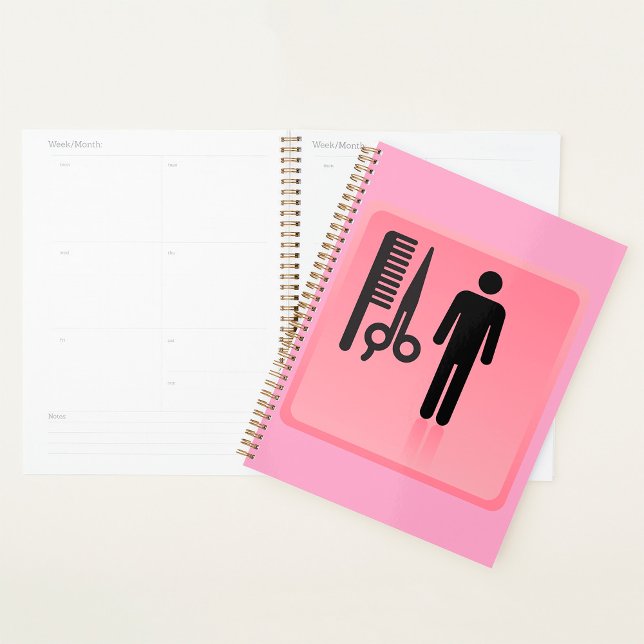 Barber Shop Icon Haircut Comb and Scissors  Planner (Creator Uploaded)