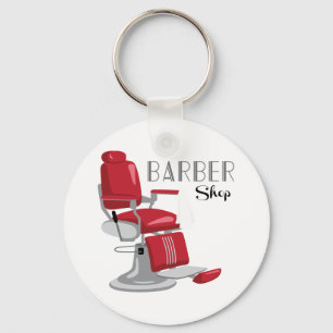 Barber Shop Key Ring