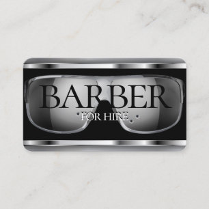 Barber shop logo / barber for hire business card