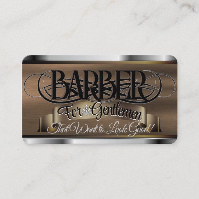 Barber shop logo / business card (Front)