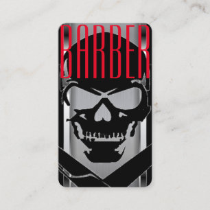 Barber shop logo / skull business card
