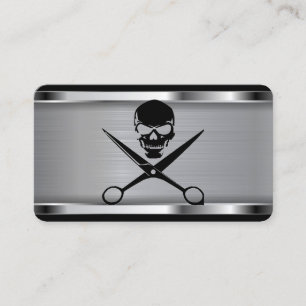 Barber shop logo / skull business card