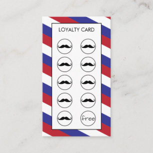 Barber Shop Loyalty Punch Card