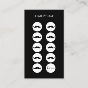 Barber Shop Loyalty Punch Card
