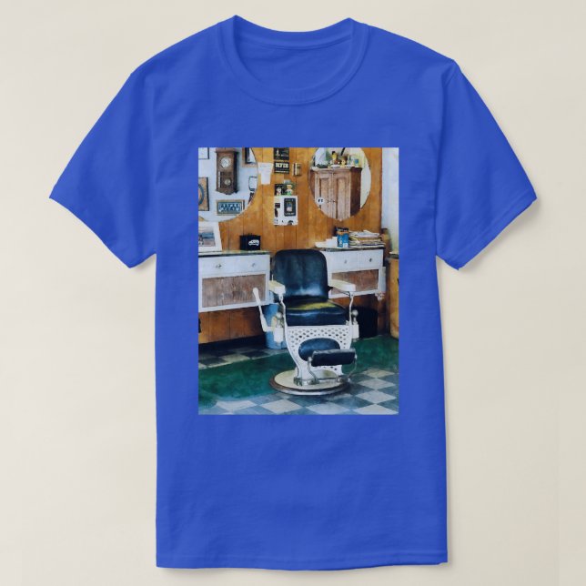 Barber Shop One Chair T-Shirt (Design Front)