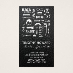 Barber Shop Pattern   Leather