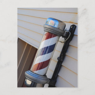 Barber Shop Pole Post Card
