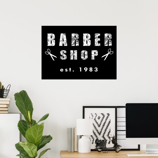 Barber shop poster (Home Office)