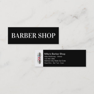 Barber Shop Simple Barber Light Business Cards   