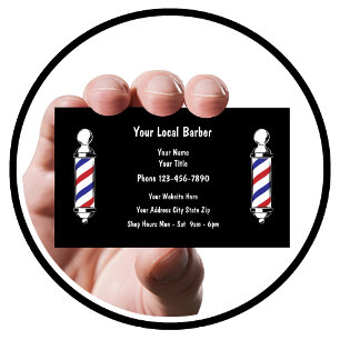 Barber Shop Simple Business Cards