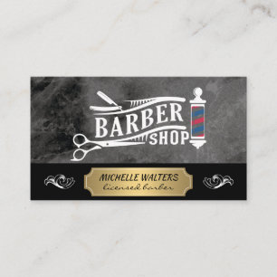 Barber Shop Tools   Hair Cut Business Card