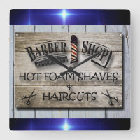 Barber Shop Vintage Black,Grey, Blue