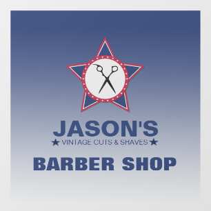 Barber ShopWindow Cling