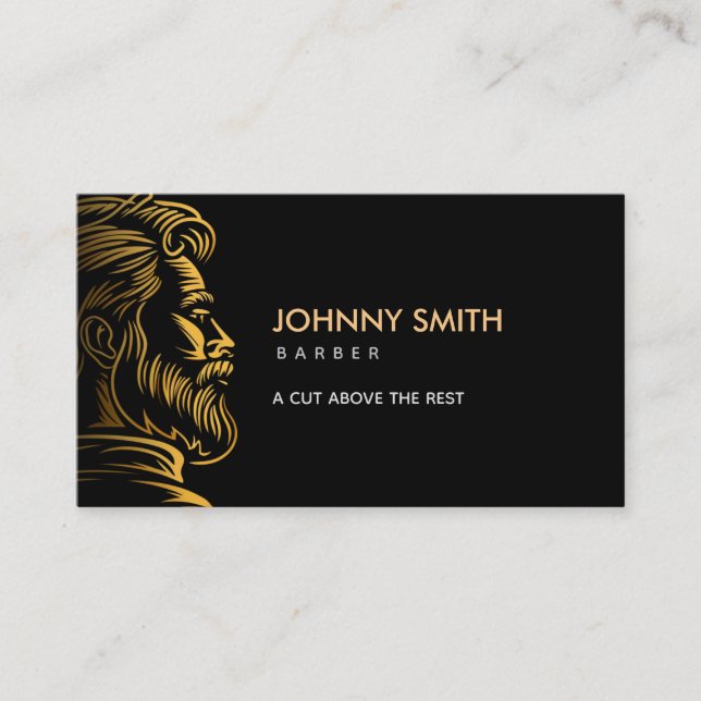 Barber Slogans Business Card (Front)