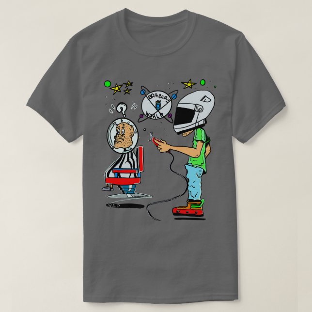 Barber space t T-Shirt (Design Front)