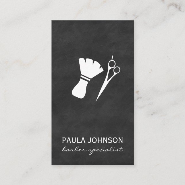 Barber Specialist Business Card (Front)