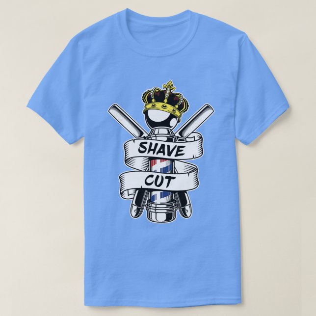 barber sticker T-Shirt (Design Front)
