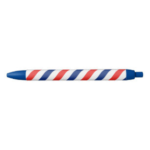 Barber Stripes Black Ink Pen