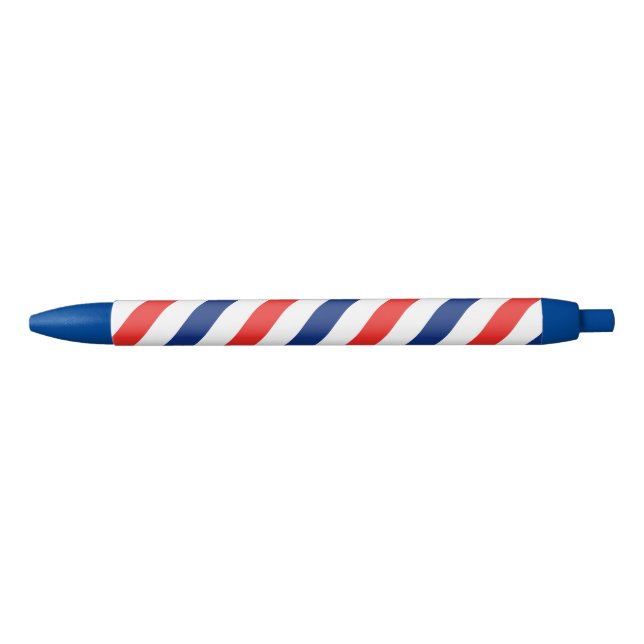 Barber Stripes Black Ink Pen (Front)
