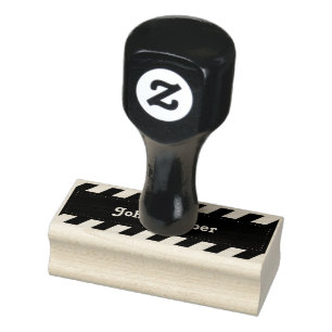 Barber Stripes Rubber Stamp