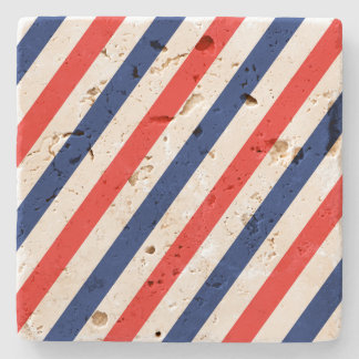 Barber Stripes Stone Coaster