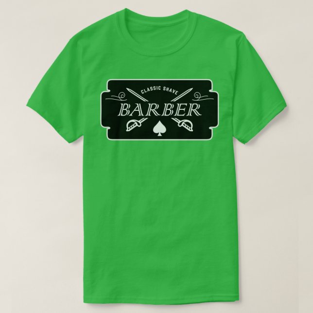 Barber style T-Shirt (Design Front)