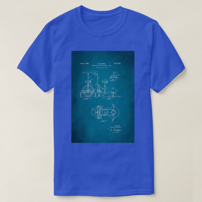 Barber Swinging Chair Patent 1950 T-Shirt (Design Front)