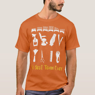 barber team the best team ever gold T-Shirt