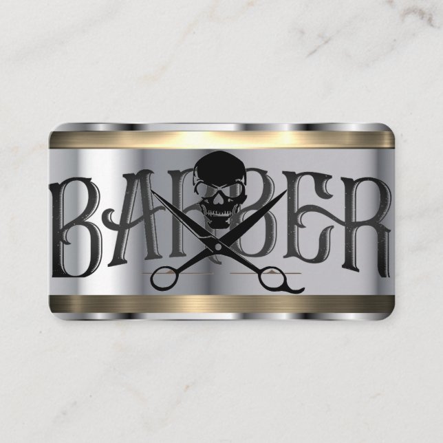 barber Template Business Card (Front)