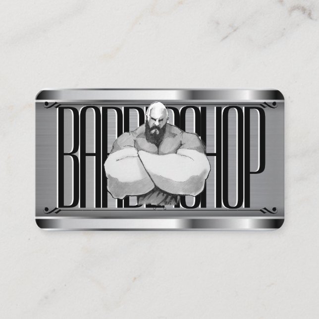 Barber  Template Business Card (Front)