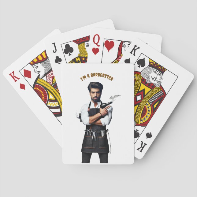 *Barber-Themed Playing card (Back)