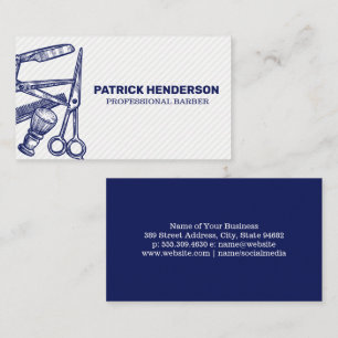 Barber Tools   Hair Specialist Business Card