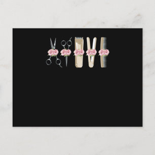 Barber Tools Love Postcard