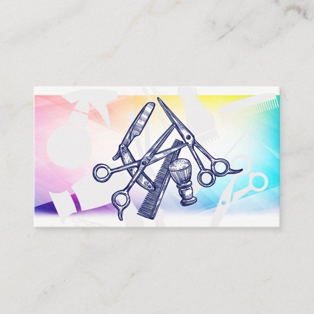 Barber Tools | Pattern Appointment Card (Front)