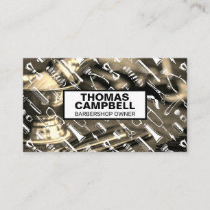 Barber Tools   Pattern Business Card