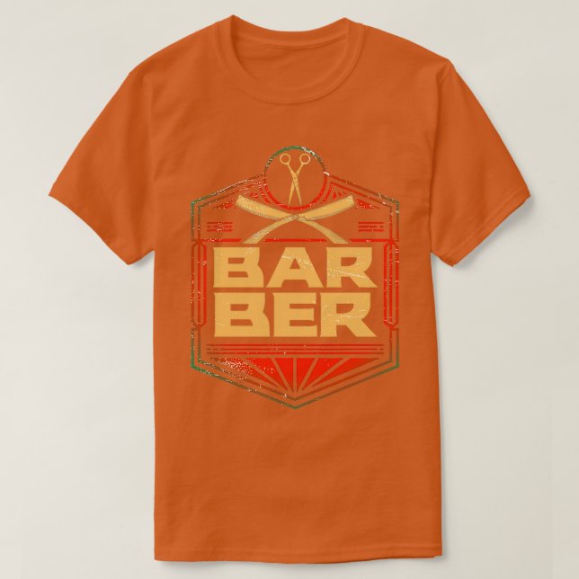 Barber Vintage 4 T-Shirt (Design Front)