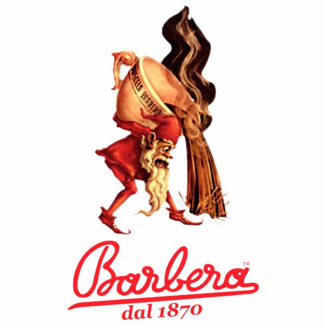 Barbera Italian coffee magician Standing Photo Sculpture (Front)