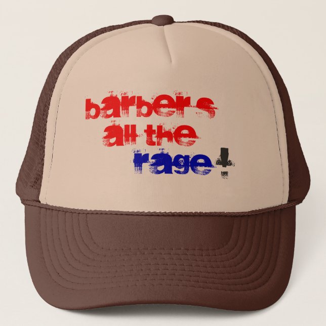 Barber's all the Rage! Trucker Hat (Front)